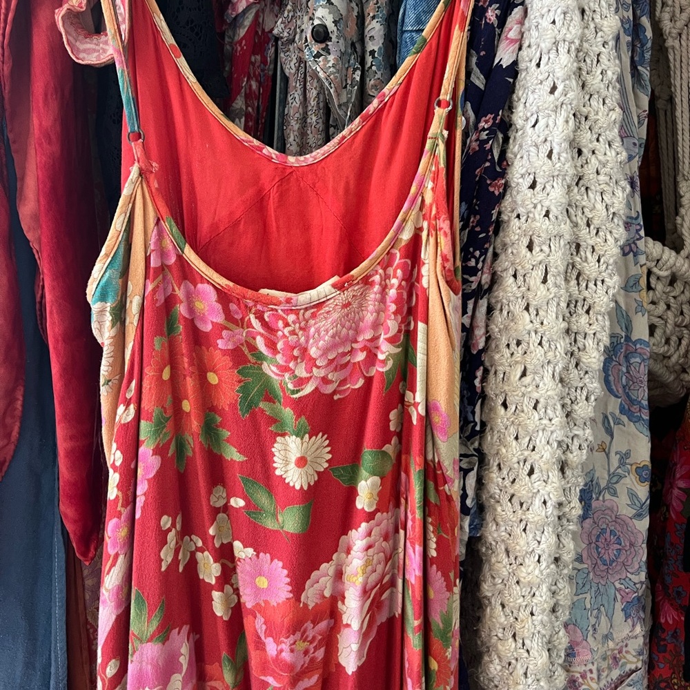 Spell Designs Gyspy Delilah Patchwork Midi Slip Dress RARE